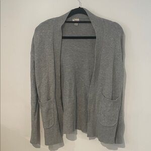 a new day Women's Heather Gray Open Cardigan